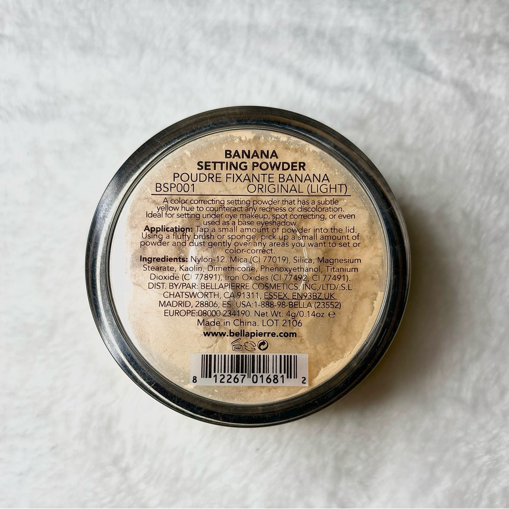 Bellapierre Cosmetics Banana Setting Powder Original Light Full Size New - Picture 2 of 2